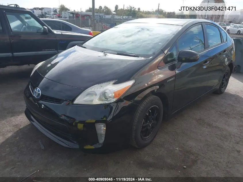 2015 Toyota Prius Two VIN: JTDKN3DU3F0421471 Lot: 40909045