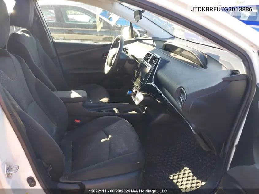 JTDKBRFU7G3013886 2016 Toyota Prius