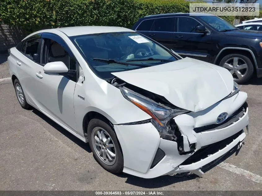 JTDKARFU9G3512823 2016 Toyota Prius Four