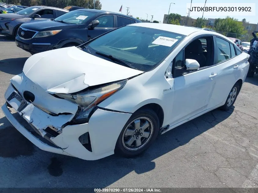 2016 Toyota Prius Two VIN: JTDKBRFU9G3019902 Lot: 39970290