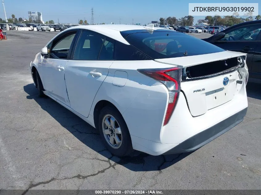 JTDKBRFU9G3019902 2016 Toyota Prius Two