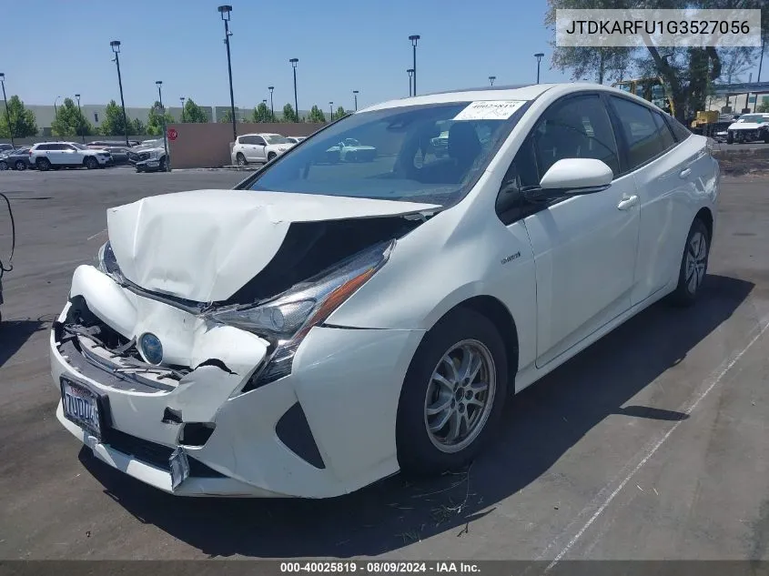 2016 Toyota Prius Three VIN: JTDKARFU1G3527056 Lot: 40025819