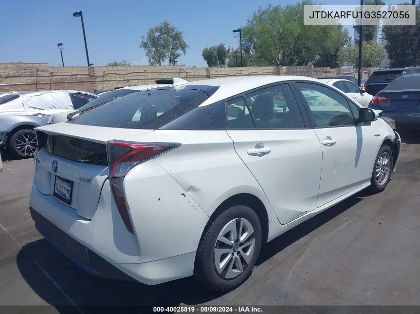 JTDKARFU1G3527056 2016 Toyota Prius Three