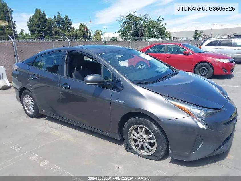 JTDKARFU9G3506326 2016 Toyota Prius Four