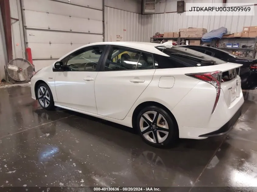 JTDKARFU0G3509969 2016 Toyota Prius Three Touring