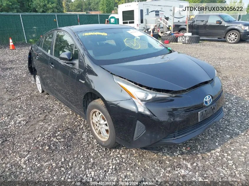 2016 Toyota Prius Two VIN: JTDKBRFUXG3005622 Lot: 40131836