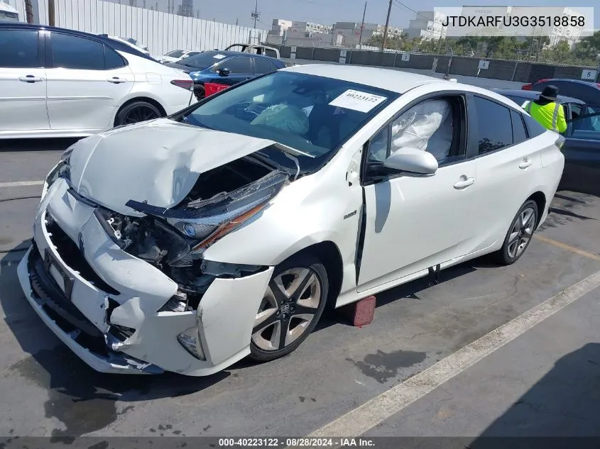 JTDKARFU3G3518858 2016 Toyota Prius Four Touring