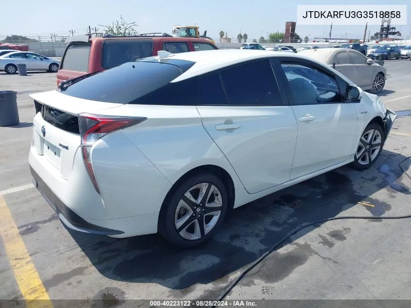 JTDKARFU3G3518858 2016 Toyota Prius Four Touring