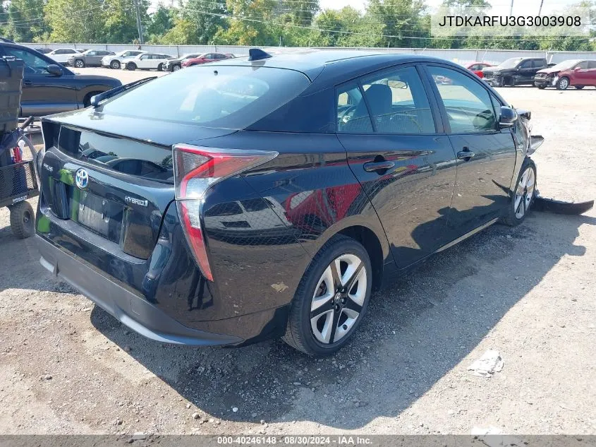 JTDKARFU3G3003908 2016 Toyota Prius Three Touring