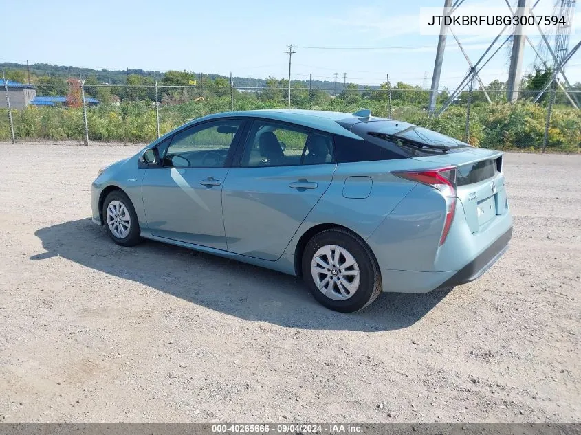 2016 Toyota Prius Two VIN: JTDKBRFU8G3007594 Lot: 40265666