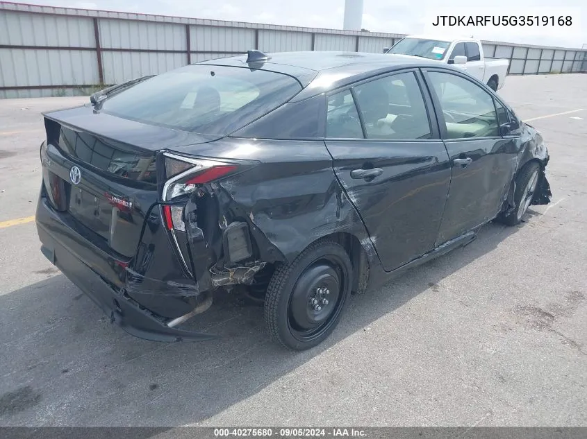 JTDKARFU5G3519168 2016 Toyota Prius