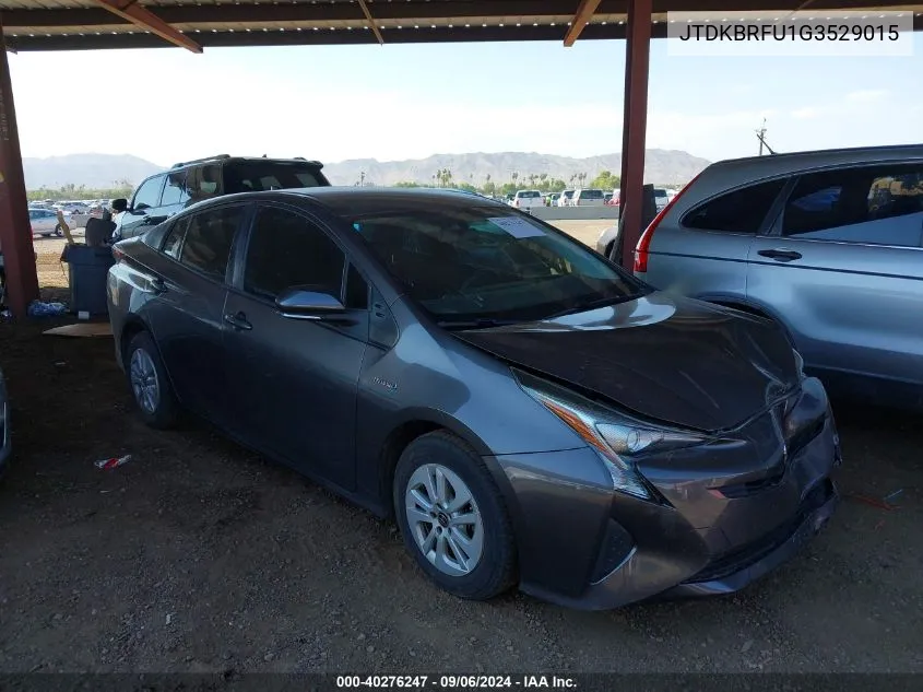 2016 Toyota Prius Two VIN: JTDKBRFU1G3529015 Lot: 40276247