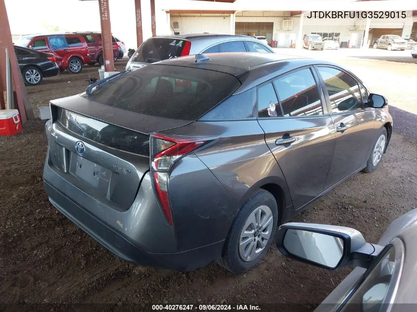 2016 Toyota Prius Two VIN: JTDKBRFU1G3529015 Lot: 40276247