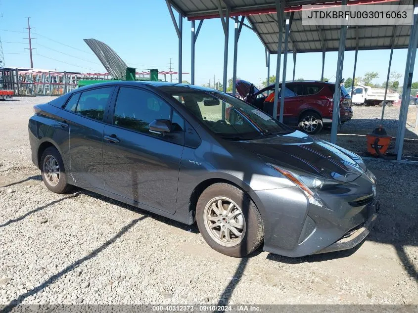 2016 Toyota Prius Two VIN: JTDKBRFU0G3016063 Lot: 40312373