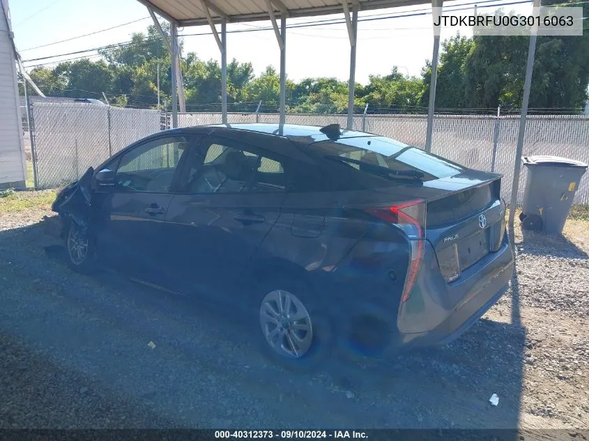 JTDKBRFU0G3016063 2016 Toyota Prius Two