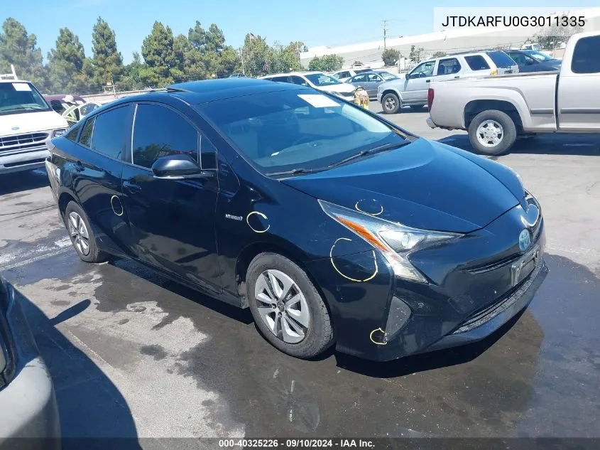 JTDKARFU0G3011335 2016 Toyota Prius Four