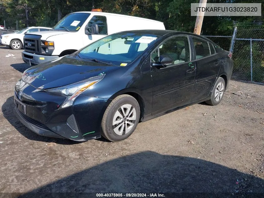 2016 Toyota Prius Two Eco VIN: JTDKARFU1G3023820 Lot: 40375905