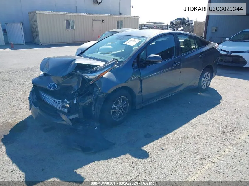 JTDKARFU3G3029344 2016 Toyota Prius Four