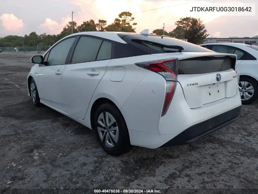 JTDKARFU0G3018642 2016 Toyota Prius Four