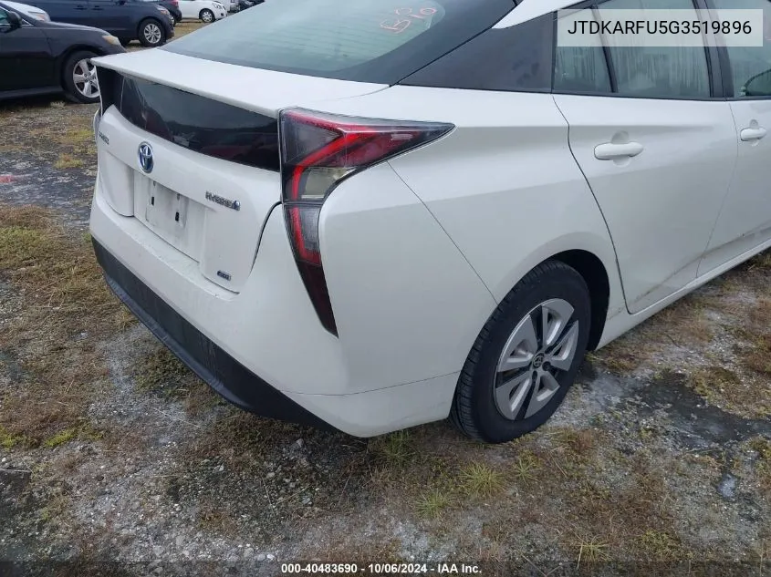 2016 Toyota Prius VIN: JTDKARFU5G3519896 Lot: 40483690