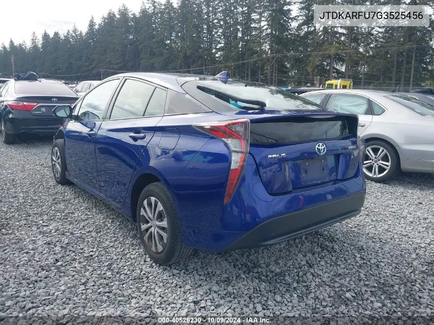 2016 Toyota Prius Four VIN: JTDKARFU7G3525456 Lot: 40526230