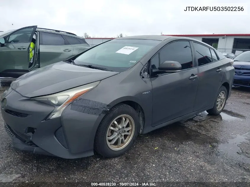 2016 Toyota Prius Two Eco VIN: JTDKARFU5G3502256 Lot: 40539230