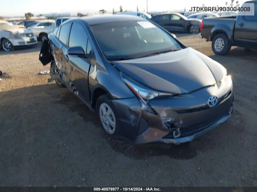 2016 Toyota Prius Two VIN: JTDKBRFU9G3004008 Lot: 40579977