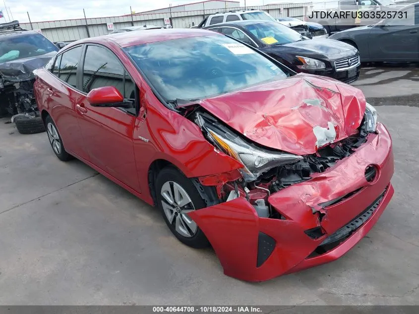 2016 Toyota Prius Four VIN: JTDKARFU3G3525731 Lot: 40644708