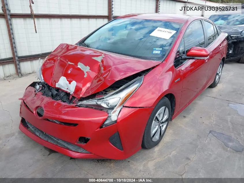 2016 Toyota Prius Four VIN: JTDKARFU3G3525731 Lot: 40644708