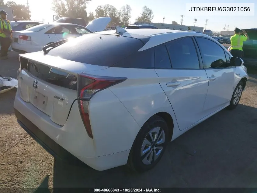 2016 Toyota Prius Two VIN: JTDKBRFU6G3021056 Lot: 40665843