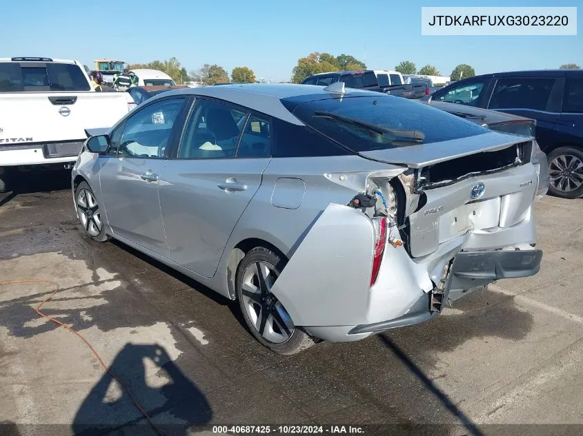 JTDKARFUXG3023220 2016 Toyota Prius Four Touring