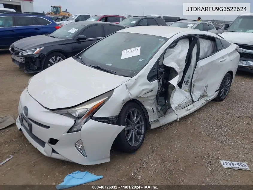 JTDKARFU9G3522624 2016 Toyota Prius Three Touring