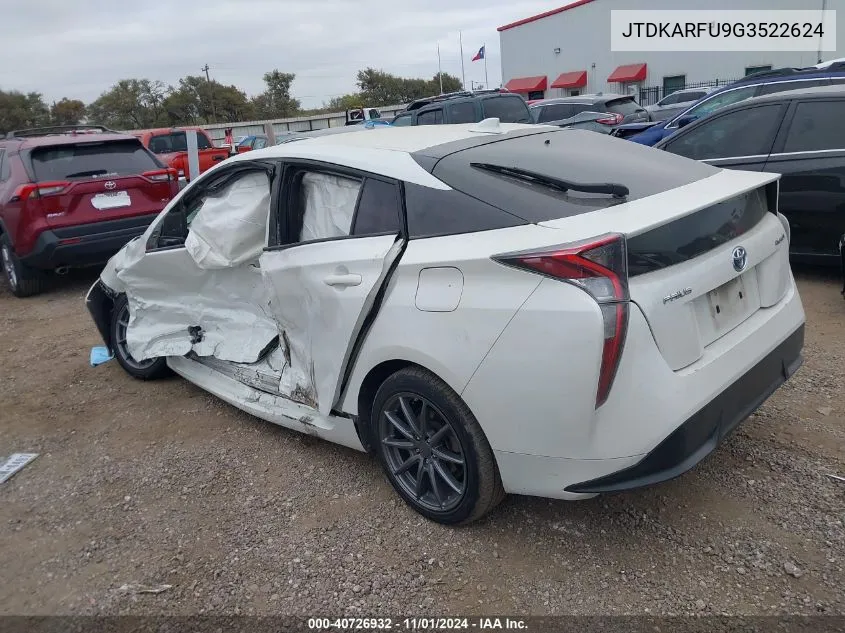 JTDKARFU9G3522624 2016 Toyota Prius Three Touring