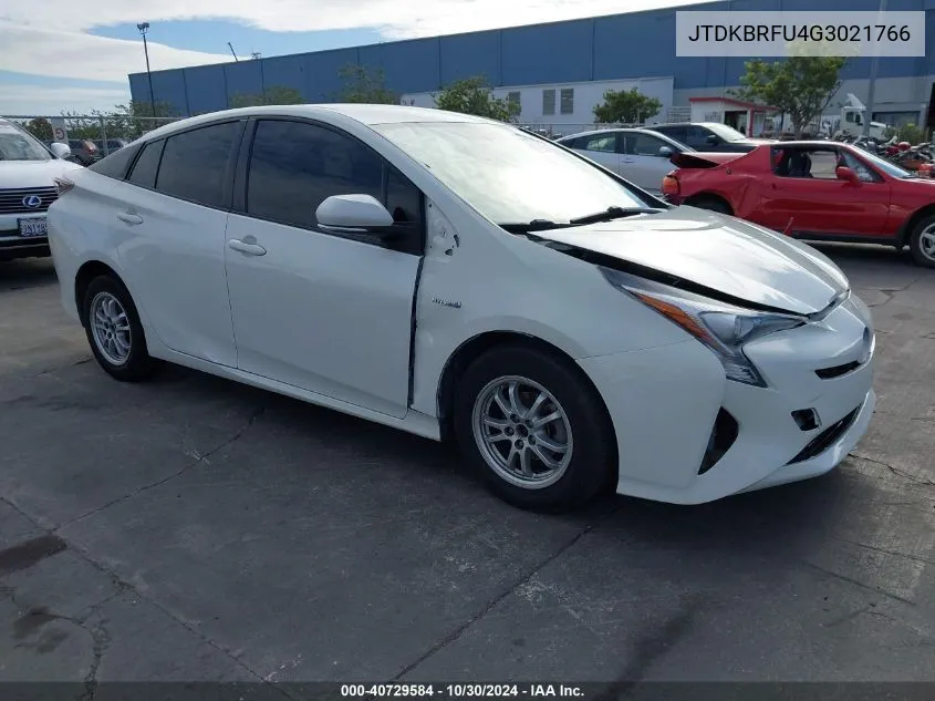 2016 Toyota Prius Two VIN: JTDKBRFU4G3021766 Lot: 40729584