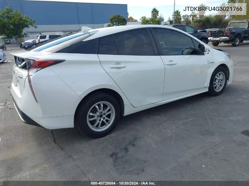 2016 Toyota Prius Two VIN: JTDKBRFU4G3021766 Lot: 40729584