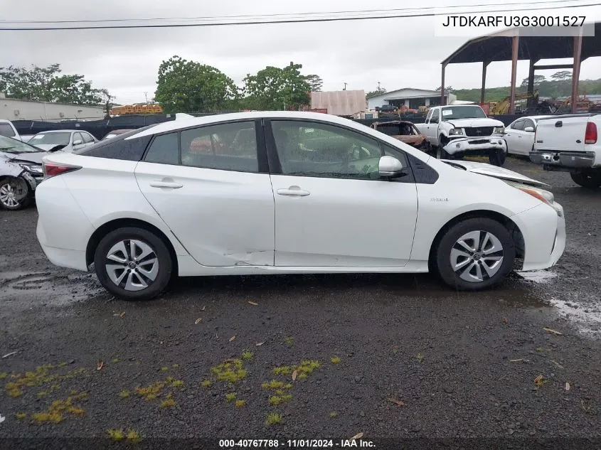 2016 Toyota Prius Three VIN: JTDKARFU3G3001527 Lot: 40767788