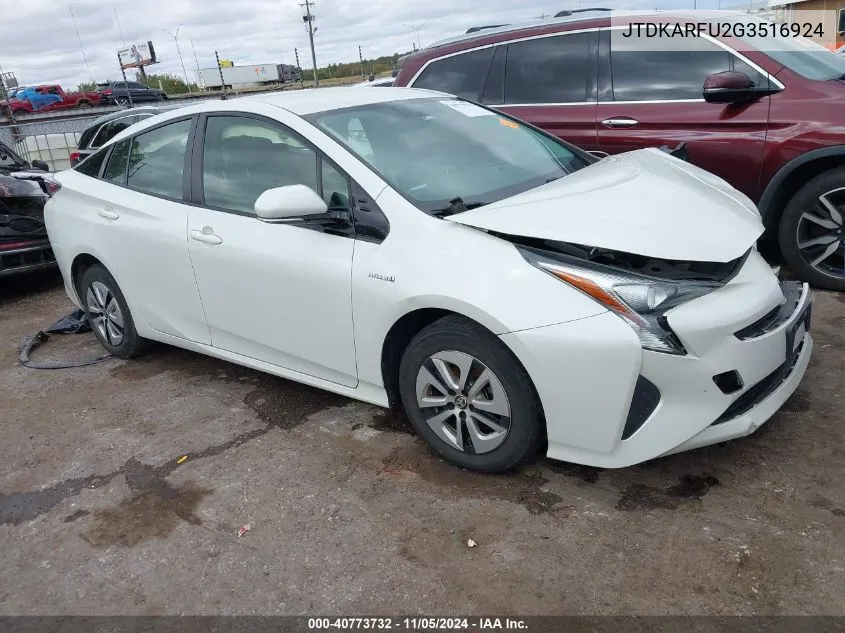 2016 Toyota Prius Three VIN: JTDKARFU2G3516924 Lot: 40773732