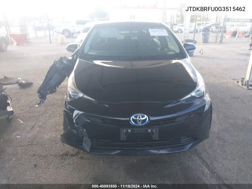 2016 Toyota Prius Two VIN: JTDKBRFU0G3515462 Lot: 40893550