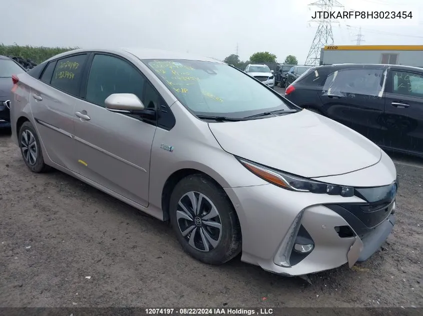 2017 Toyota Prius Prime Technology VIN: JTDKARFP8H3023454 Lot: 12074197