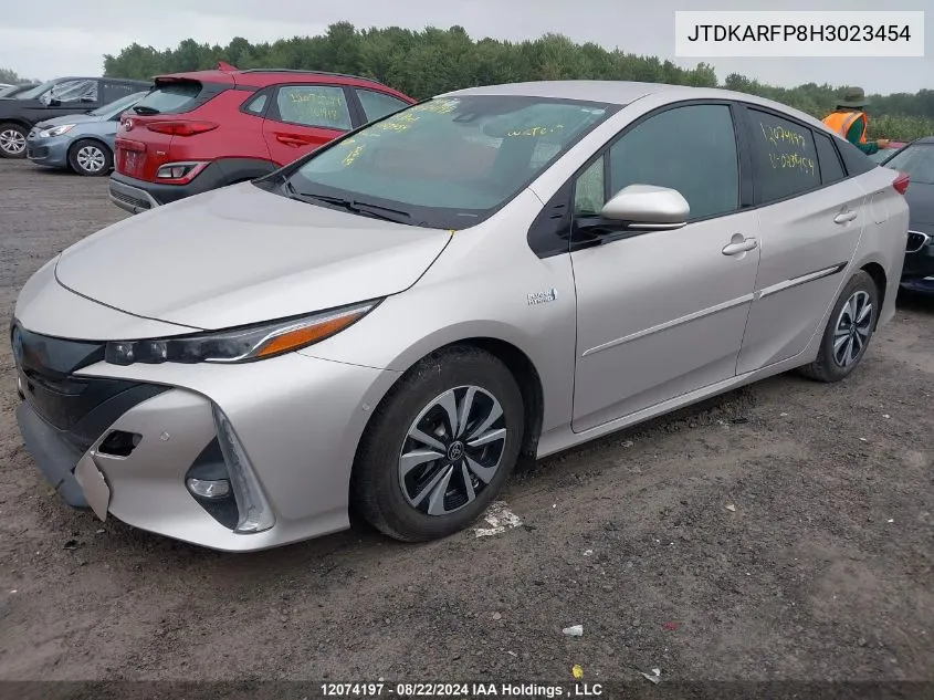 2017 Toyota Prius Prime Technology VIN: JTDKARFP8H3023454 Lot: 12074197