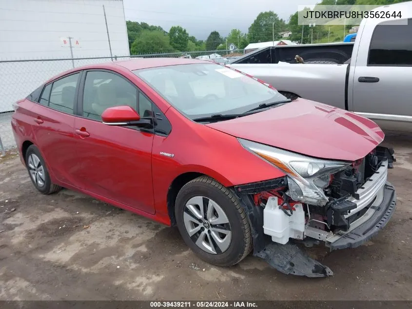 JTDKBRFU8H3562644 2017 Toyota Prius Two