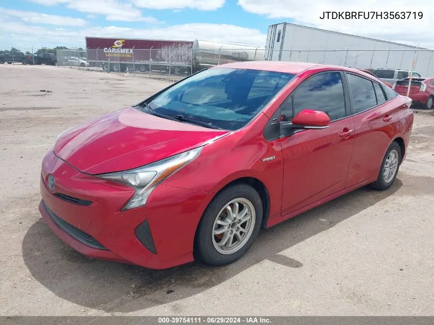 2017 Toyota Prius One VIN: JTDKBRFU7H3563719 Lot: 39754111