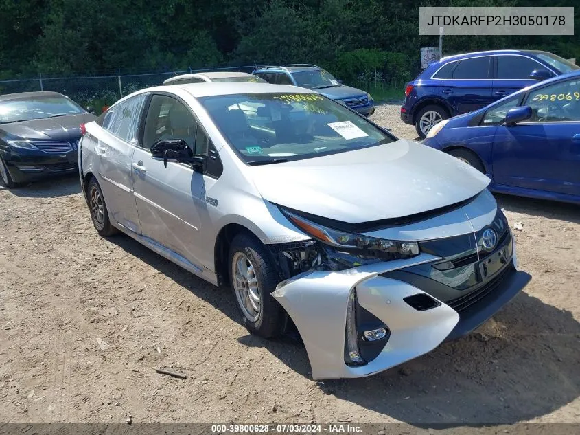 2017 Toyota Prius Prime Advanced VIN: JTDKARFP2H3050178 Lot: 39800628