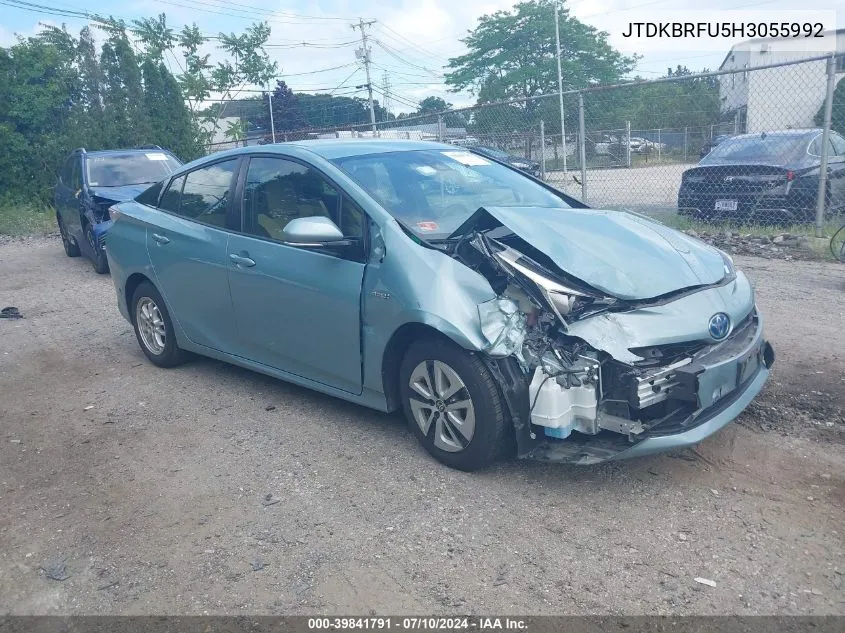 JTDKBRFU5H3055992 2017 Toyota Prius Two