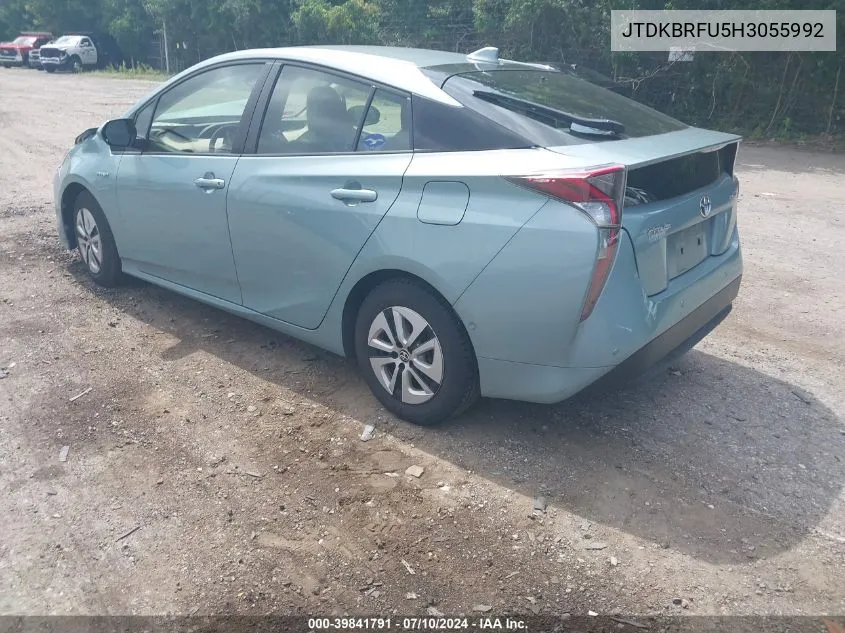 JTDKBRFU5H3055992 2017 Toyota Prius Two