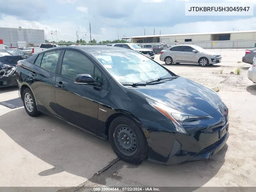 JTDKBRFU5H3045947 2017 Toyota Prius Two