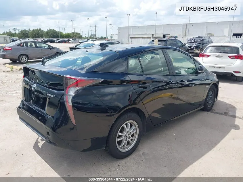 JTDKBRFU5H3045947 2017 Toyota Prius Two