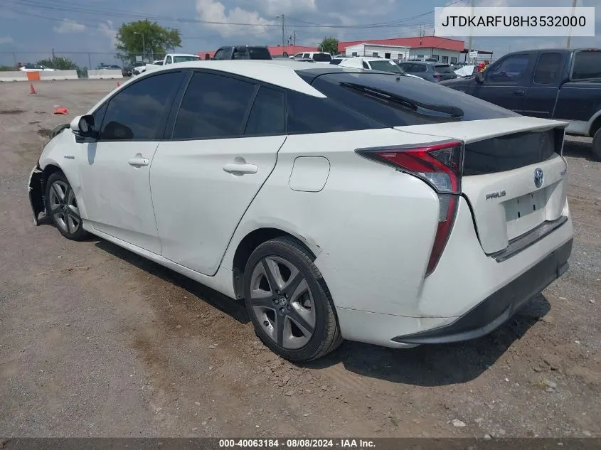 JTDKARFU8H3532000 2017 Toyota Prius Three Touring