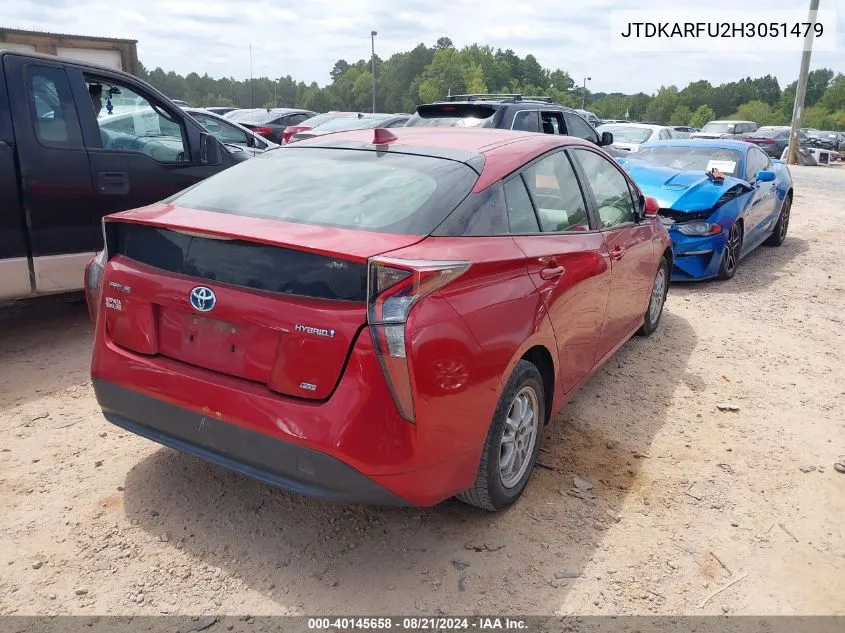 JTDKARFU2H3051479 2017 Toyota Prius