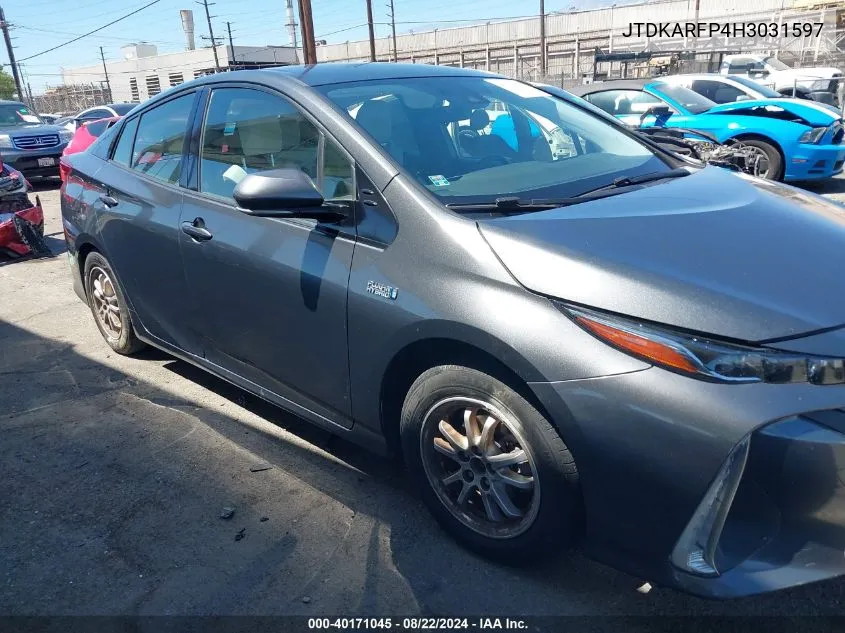 2017 Toyota Prius Prime Premium VIN: JTDKARFP4H3031597 Lot: 40171045